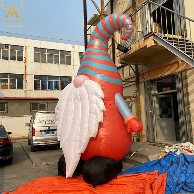 Newest 2019 Giant Inflatable Gnome For Garden Decoration,Lovely