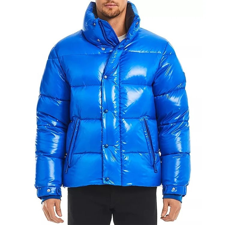Mens Down Jacket,Solid Stand Collor Down Jacket Zipper Lined Puffer Coat Windproof Outwear Coat Zulmaliu