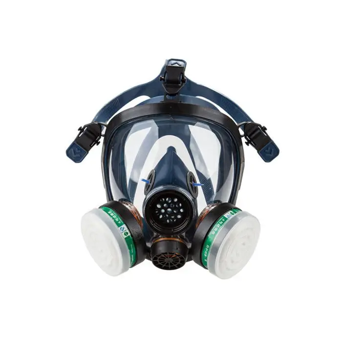 black half face gas mask