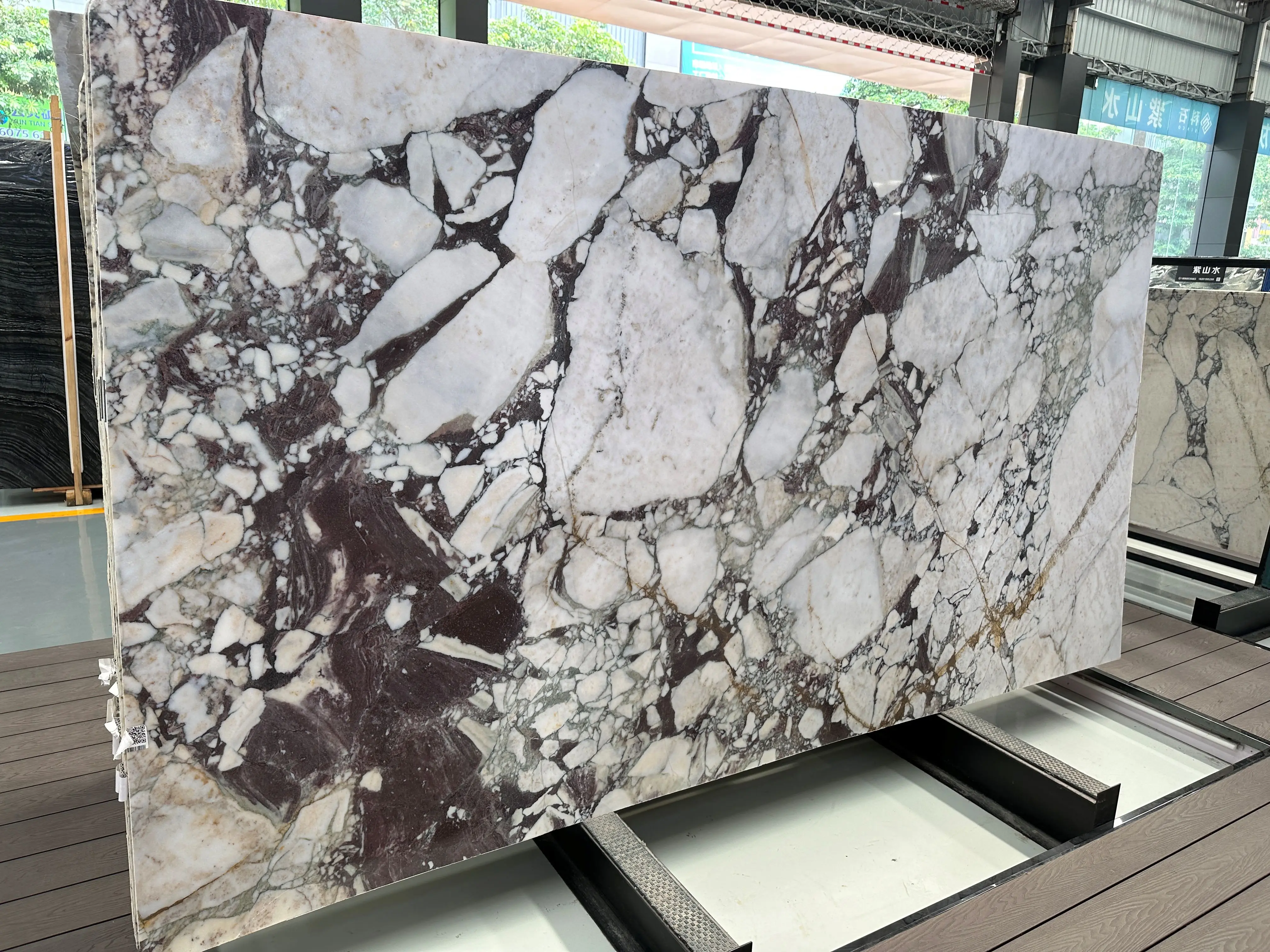 Calacatta Viola Marble Slab Good Price Nature Stone Hot Product Sales factory
