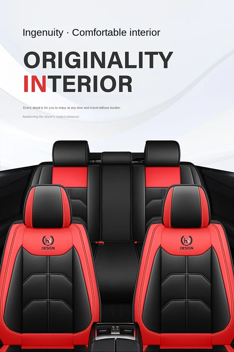 Four Seasons Fully Surrounded Car Seat Cushion Front Generation Leather Polyester for Car Seat Supplies details