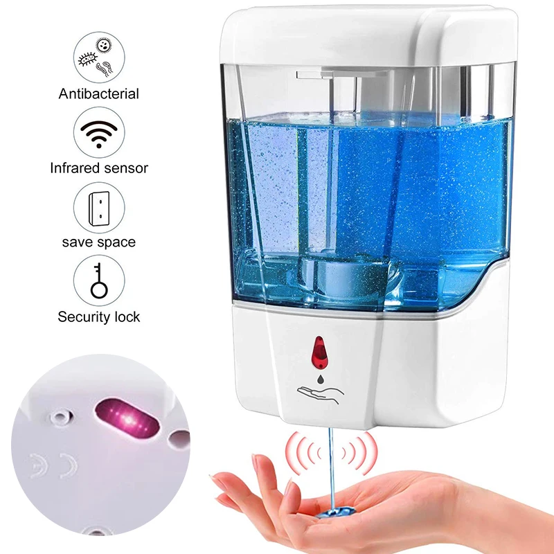 
Blitzblue Touchless hand sanitizer gel liquid sensor automatic soap dispenser wall mounted alcohol spray dispenser 