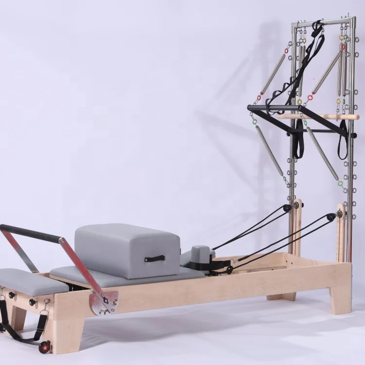 Pilates Reformer Tower With Half Trapeze Wood Fitness Equipment Buy Reformer Half Trapeze