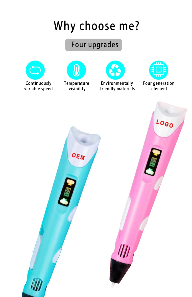 Canada Printer Hot Cheap Best 3D Drawing Pen Refill Filament Set Writing Toys 3D Printing Printer Pen Digital 3D Pen