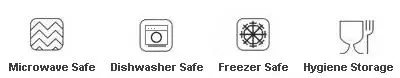 Symbols for  freezer safe