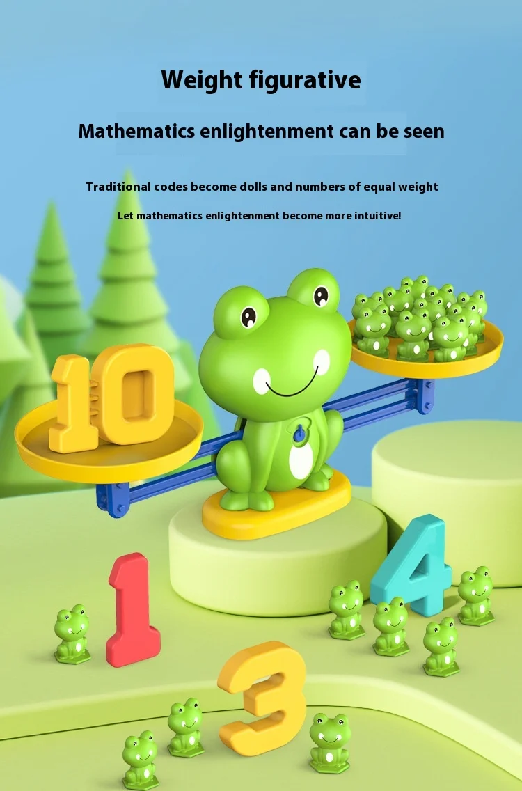 Interactive Digital Frog Balance Math Toys for Kids