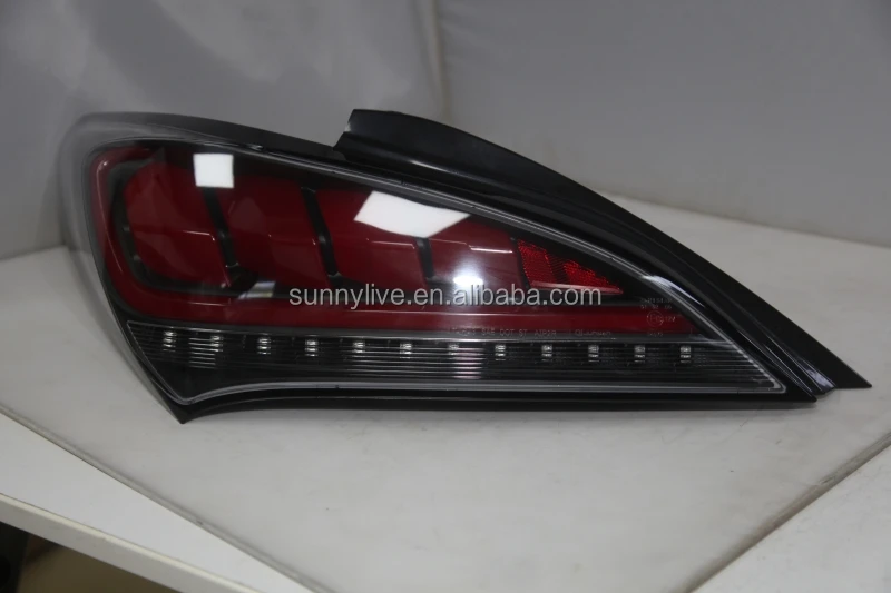 Full led rear light For Genesis Coupe 2009-2011 red  lens JY For Hyundai