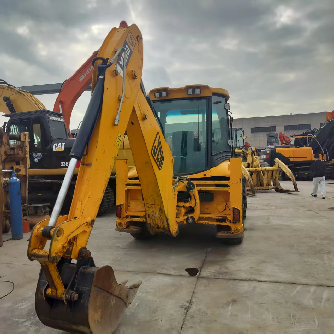 Paint Backhoe Original Paint JCB 3CX Backhoe Loader with 800H working time,Good ...