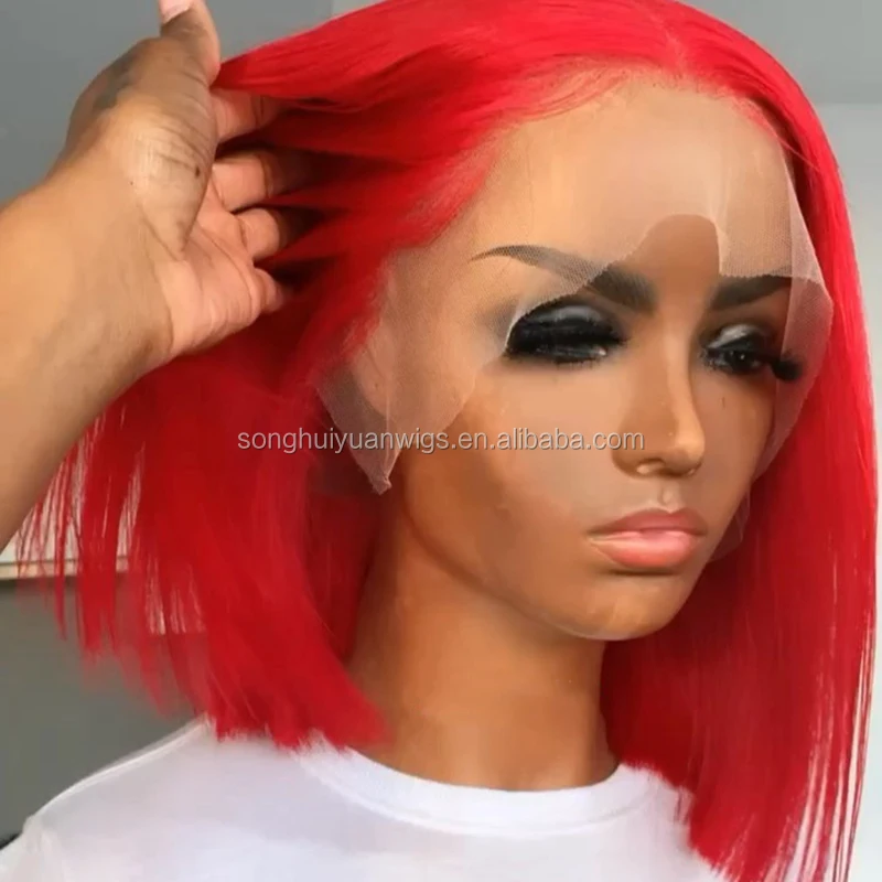 red bob lace front