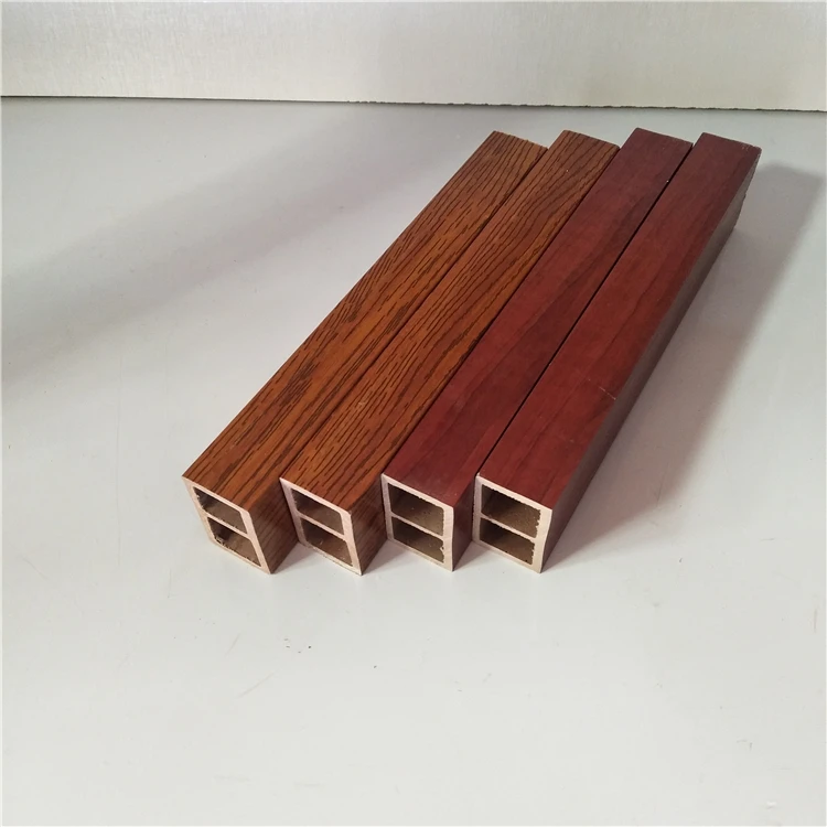 Easy To Install Indoor Partition Wpc Composite Timber Wood Tube Log