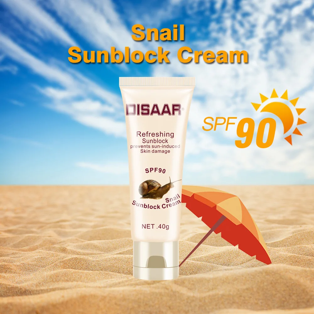 Disaar Sunscreen Snail Extract Protection Sunblock Lotion Spf 90 Cream For Sun Buy Disaar 4342