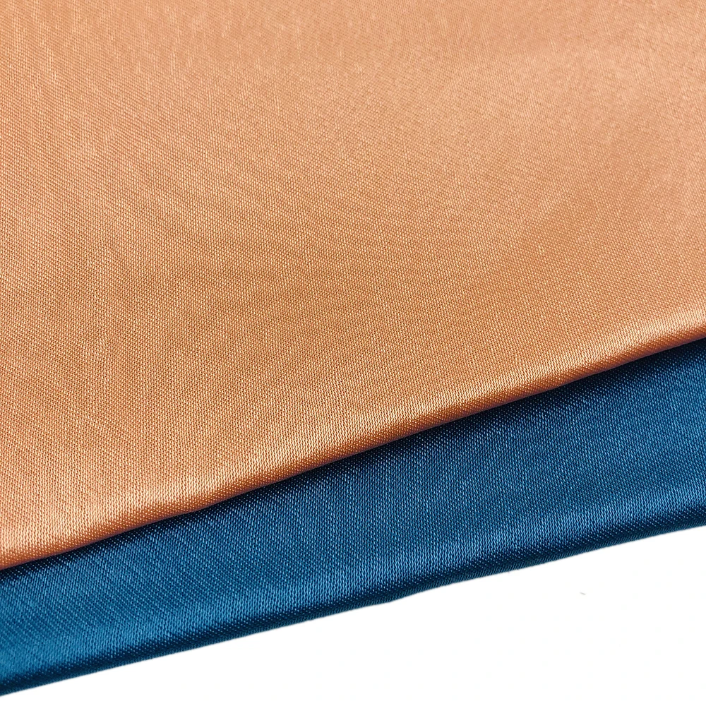 工厂丝绸charmeuse弹力丝绸缎面面料连衣裙 - buy stretch silk satin