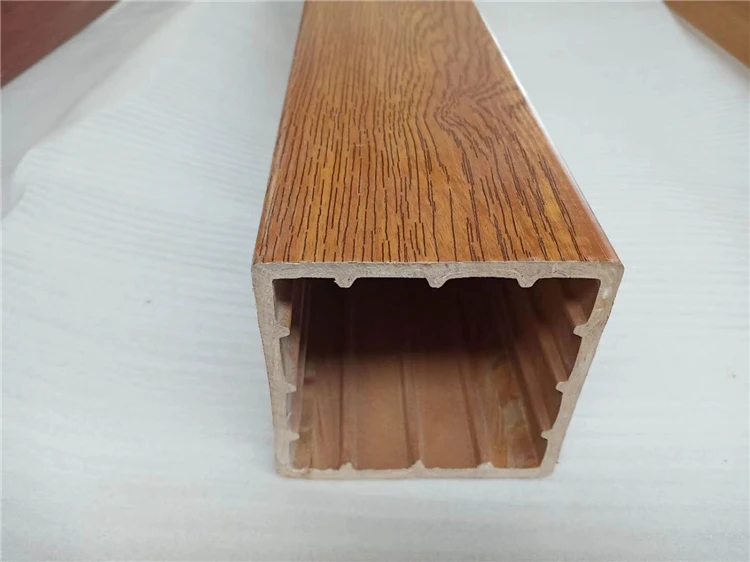 Hot Sale Indoor And Outdoor Hollow Wood Timber Plastic Composite Square Tube