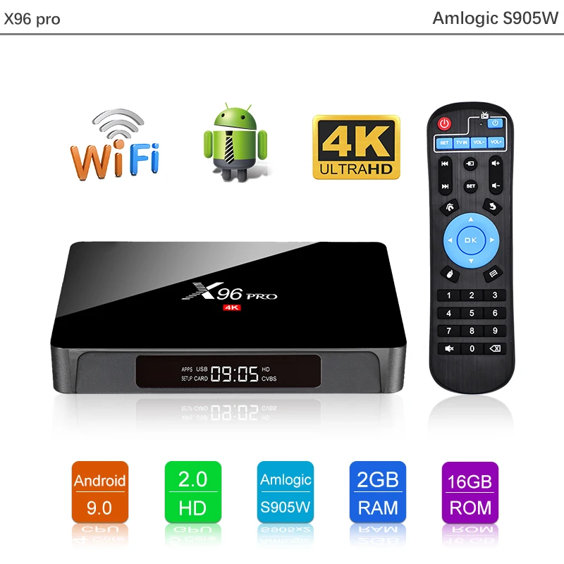 X96 Upgraded Version Set Top Box S905w 2gb 16gb Ott Box 2.4g Wifi X96 ...