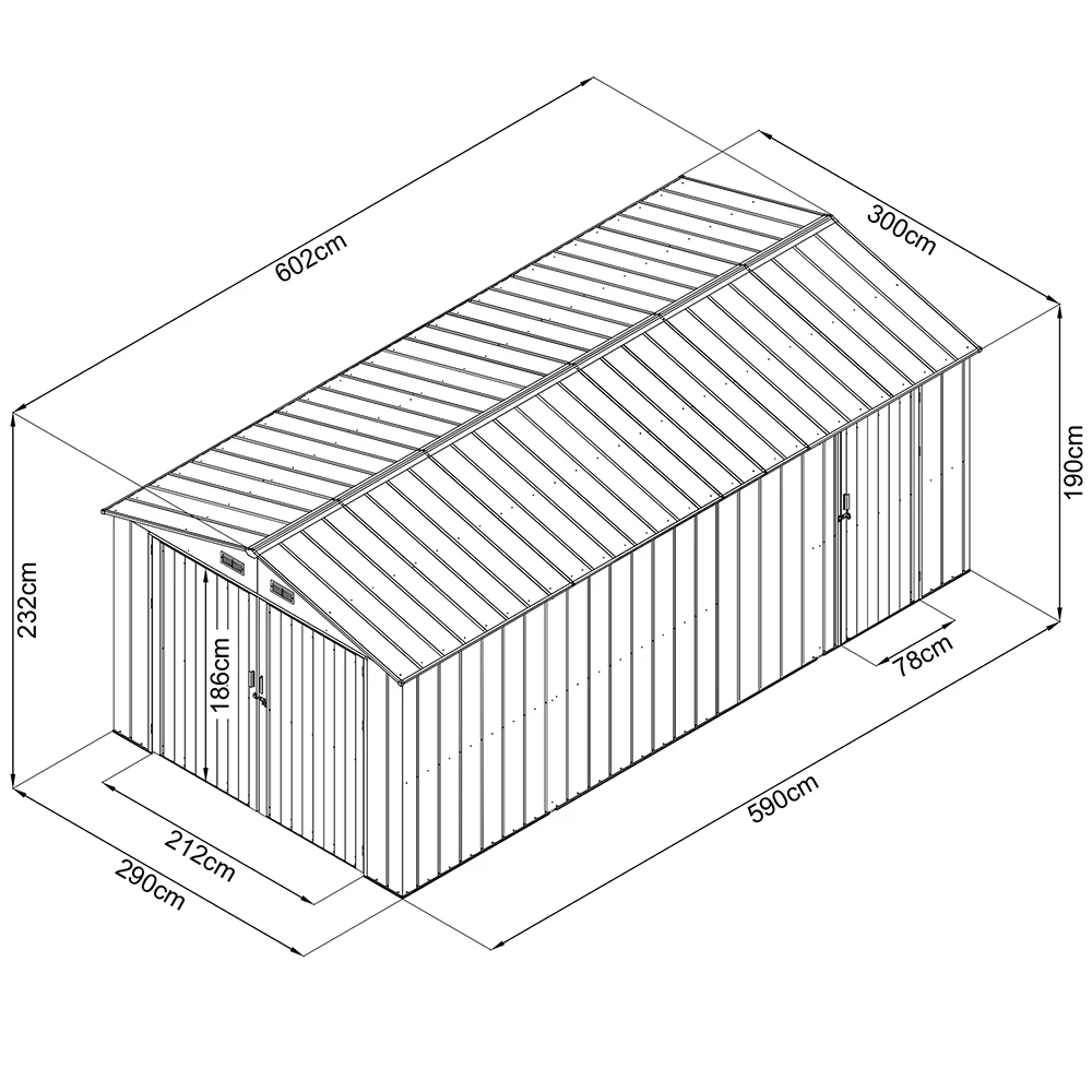 Modern Style Outdoor Garden Storage Shed Custom Metal Steel Shed Buy