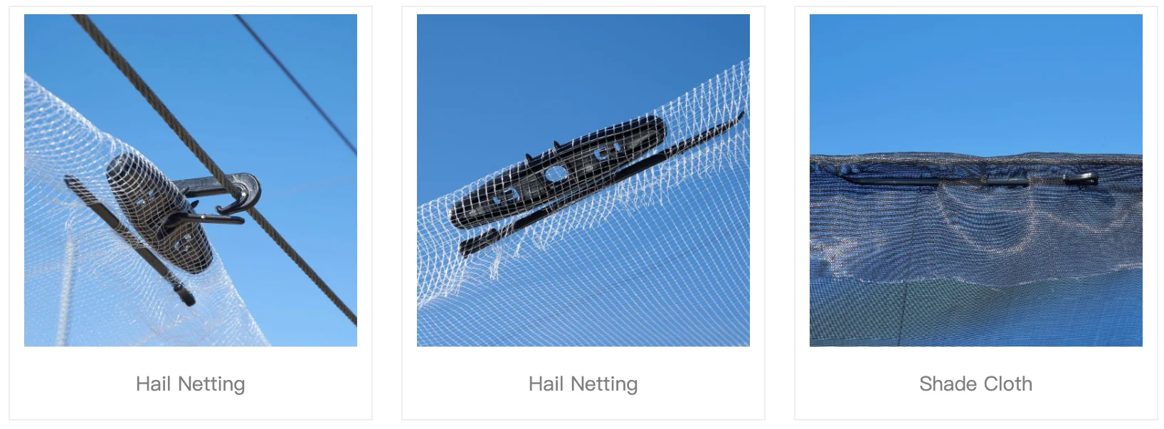 Plastic Shade Cloth Fixing Pin Connector For Bird Net Hail Netting