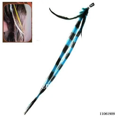 Synthetic Grizzly Feather Extension In Different Colors Buy Grizzly