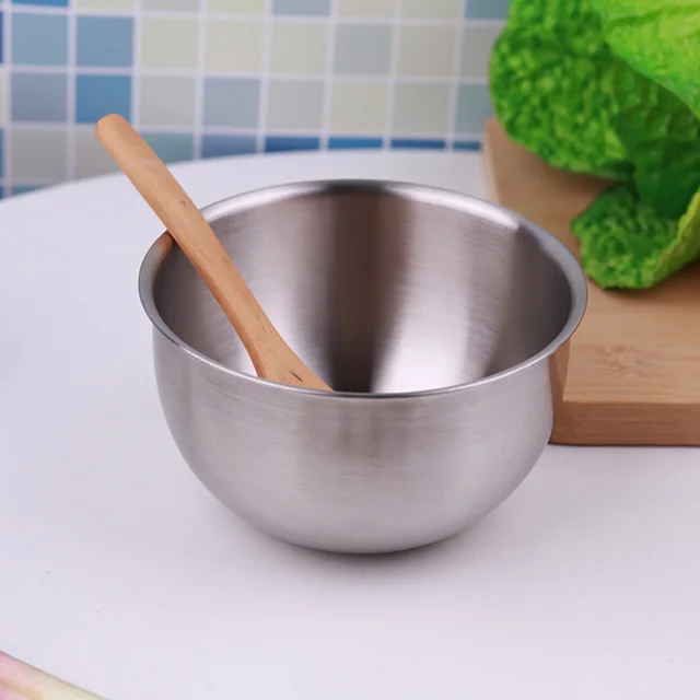 stainless steel serving bowl with lid