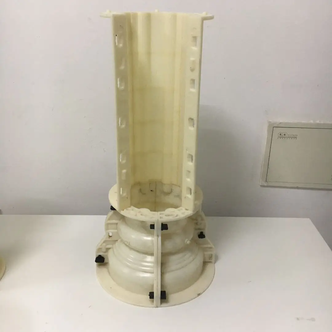 Decorative Concrete Round Roman Column Pillar Plastic Molds For Sale