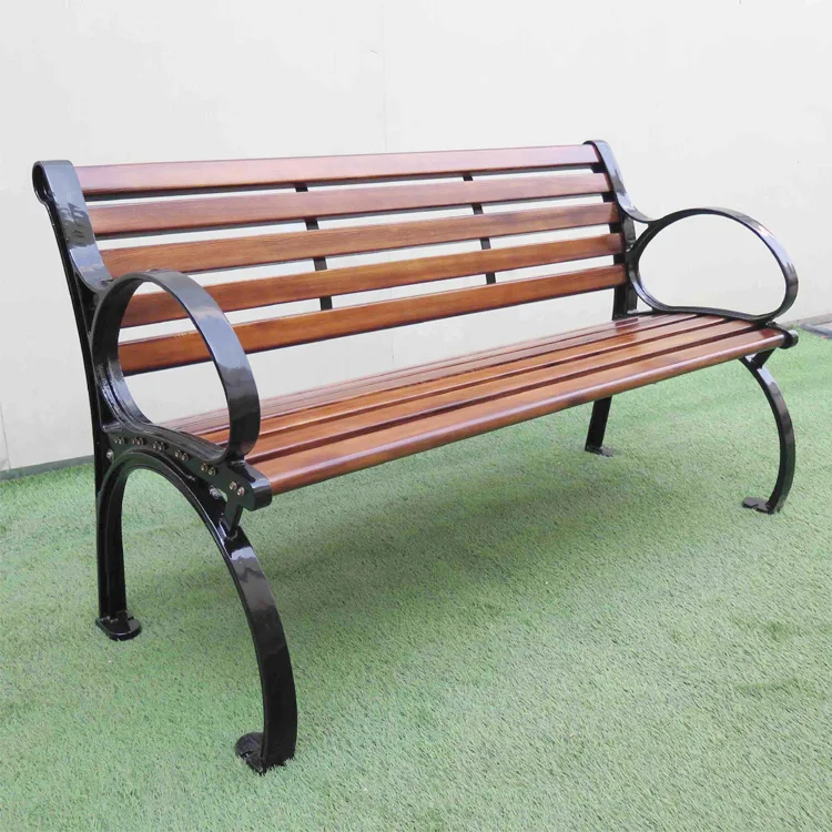 Haoyida Outdoor Bench Garden Wood Bench With Cast Iron Feet Buy Garden Wooden Bench Metal Feet Wood Garden Bench With Cast Iron Feet Garden Bench Outdoor Product On Alibaba Com