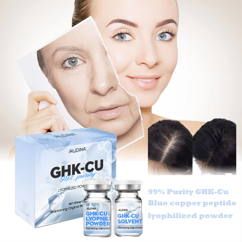 ghk cu 99 purity 99% Purity Blue Copper Peptide Powder