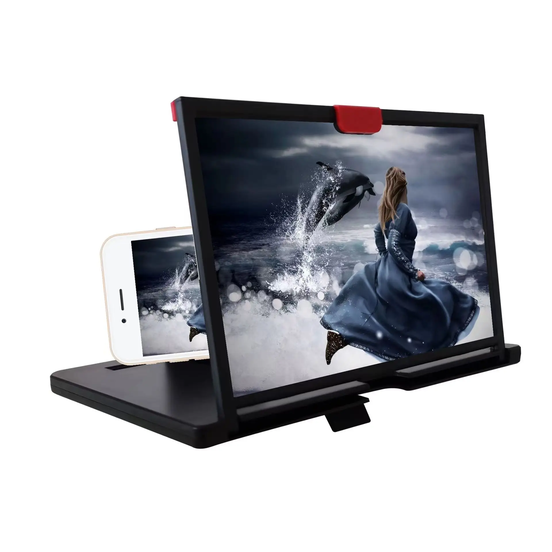 Mobile Phone Screen Amplifier 10 12 "desktop Lazy Foldable Pull Stand