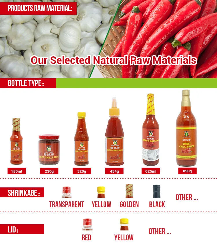 Sweet chilli sauce bottle