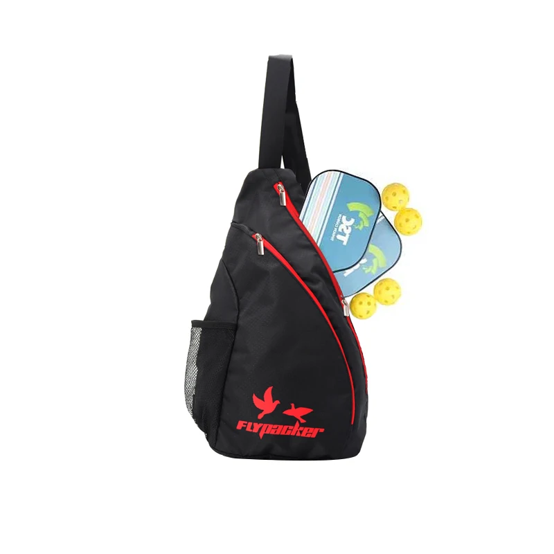 custom sport tote premium quilted pickle ball paddle tennis bag ladies men black blue racket padel pickleball paddle sling bag