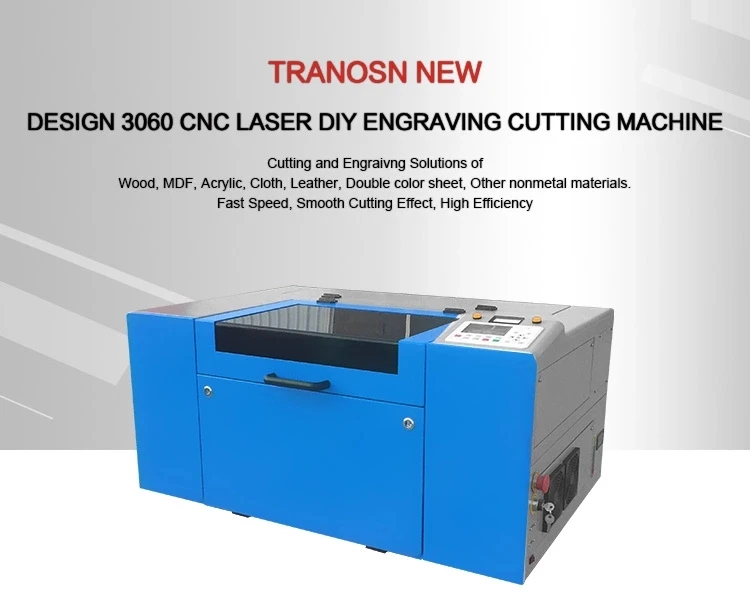 High Safety TN3060 40W Mini CNC CO2 Wood Laser Engraving Cutting Machine Desktop For DIY Home Business