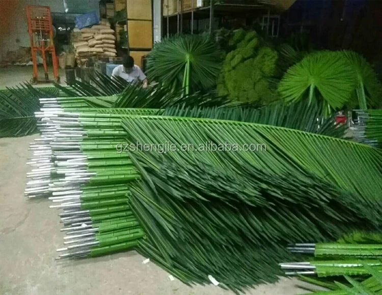 Faux Coconut Palm Leaves Roof Cheap Outdoor Decoration Artificial Palm