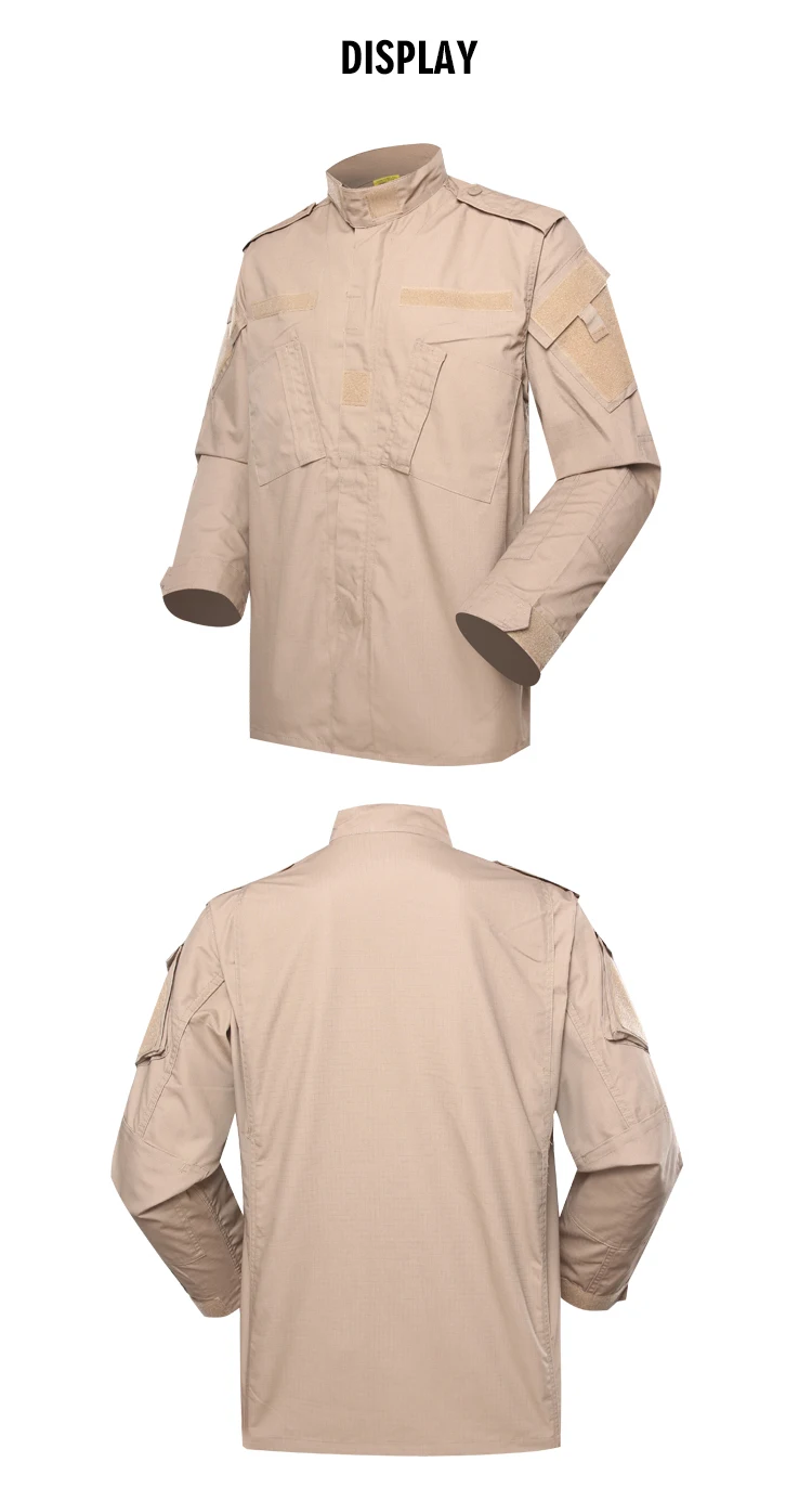 acu 军队制服 t/c 65/35 210gsm 防刮军服 颜色: 卡其色 材料: 涤纶