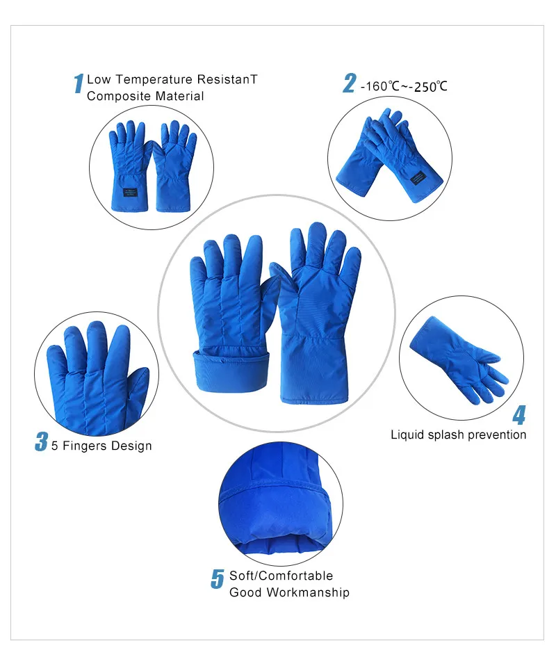 Antifreeze Gloves Anti Liquid Nitrogen Gloves Waterproof Warm Cold
