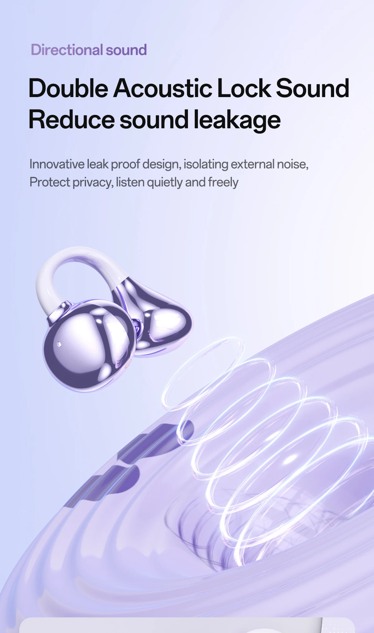 M159 OEM ODM Open Ear Clip Wireless Earbuds BT 6.0 40H Battery LED HD Calling ENC Waterproof Dual Transducers Custom Logo