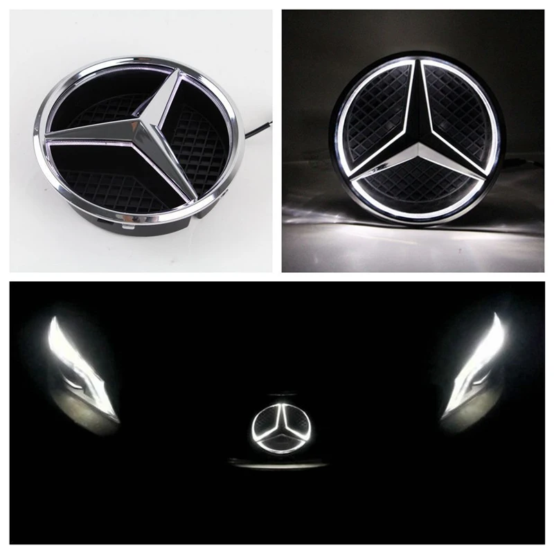 Car Front Grilled Led Illuminated Logo - Buy Led Car Logo,Glowing Car ...