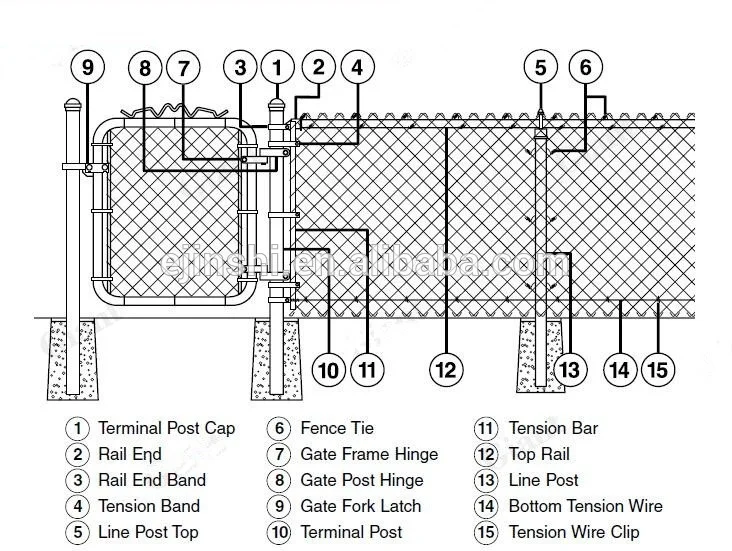 Pvc Coated Diamond Shape Wire Mesh Sportsfield Chain Link Fence - Buy ...