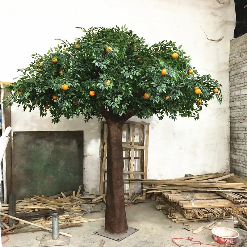Artificial Orange Tree Decoration Tree Plastic Orange Tree Wholesale