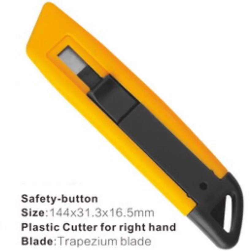 Safety Auto Retractable Box Cutter Opener Spring Back Utlity Knife When