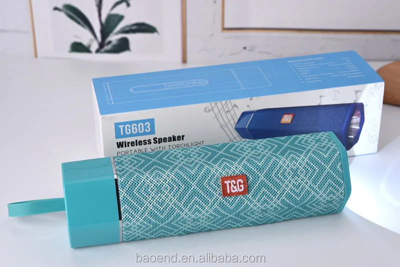 new TG603 sound bar with subwoofer wireless outdoor fabric portable bluetooth speaker with led flashlight,audio loudspeaker box - ANKUX.COM