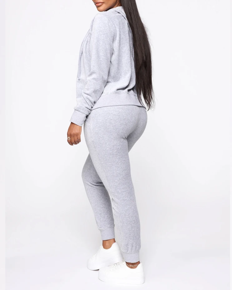 grey cotton tracksuit bottoms