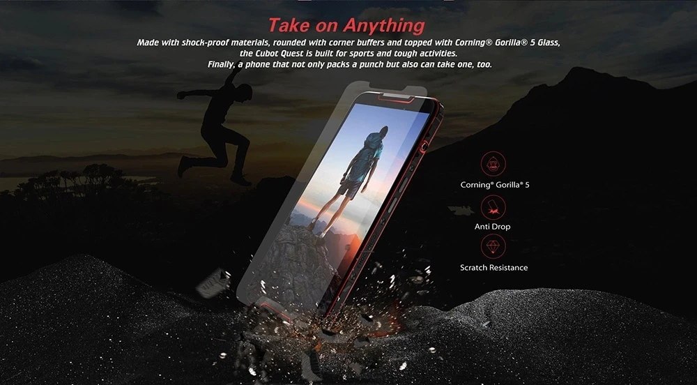 Cubot Quest 4GB 64GB Sports Rugged Phone Helio P22 Octa Core 5.5 inch Display Mobile Phones Smartphone