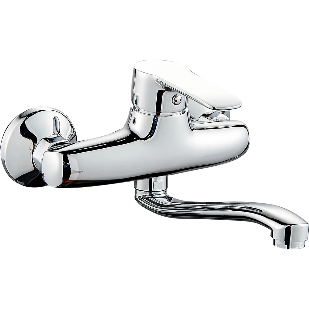 (OZ8295-13S)wall-mounted zinc body sink mixer taps long spout kitchen faucet kitchen tap