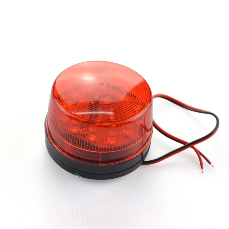 12v Alarm Red/Blue LED Flashing Strobe Light