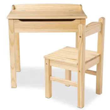 Kids Children Lift-top Wooden Reading Writing Study Desk Table And ...