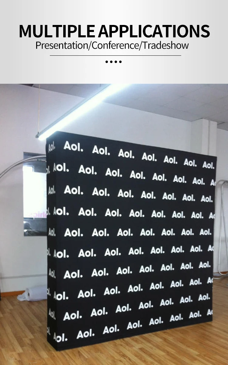 Custom fabric event pop up backdrop stand tension fabric display backdrop banner printing