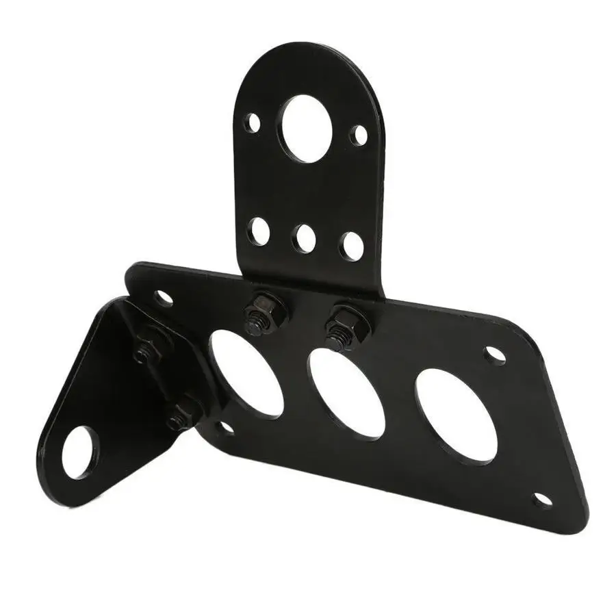Aluminum Motorcycle Tail Light Holder License Plate Bracket Fits For Harley Retro Classic Black Cruiser Bobber Chopper