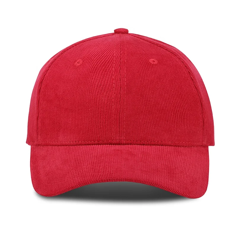 

corduroy baseball caps,10 Pieces, Red