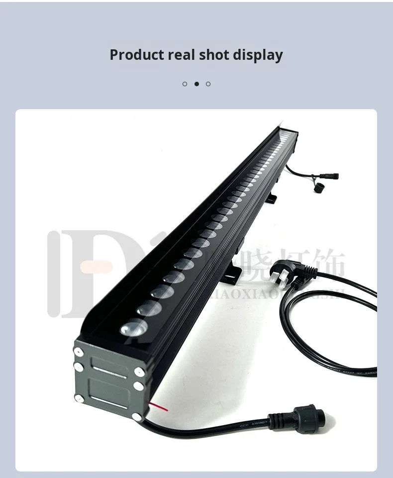 product led ip65 waterproof pvc wall washer outdoor full color remote control 36w building lighting exterior colorful sign projection-8