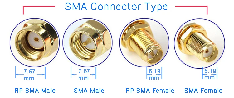 15M RP SMA Male Female Connector Set RF Coax Coaxial Wifi Antenna Extension Assembly SMA Cable 