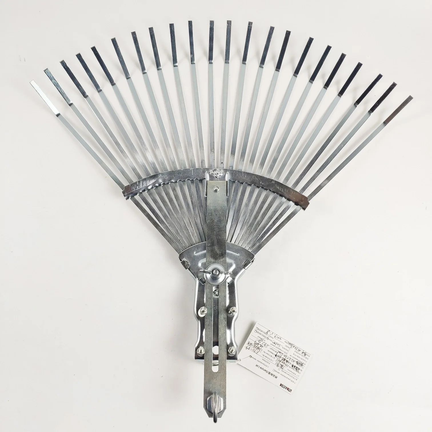 
22T Foldable rake header with wide teeth 