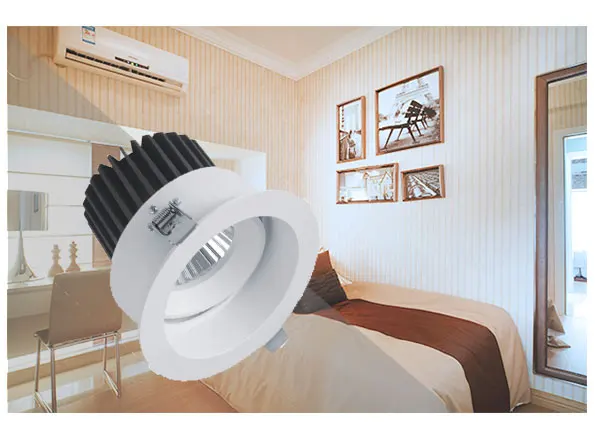 China Hot Sale Good Quality  Cheap Aluminum Embedded Led Round Adjustable Ceiling Downlight